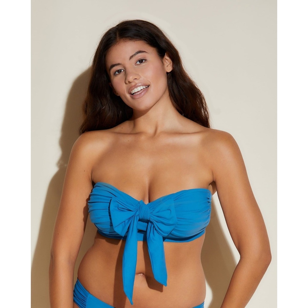 Cosabella Vita Marina Curvy Convertible Bandeau Bikini Top Malawi size M